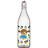Muurla Pippi glazen fles 1 L Fruits