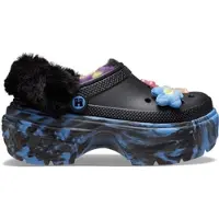 Crocs Klomp Unisex Happy Socks Stomp Black Teal-Schoenmaat 39 - 40