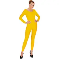 Widmann Unicolor Body Volwassen, Lang, Geel - Vrouw