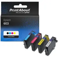 PrintAbout Huismerk Epson 603 (C13T03U64010) Inktcartridge 4-kleuren Multipack