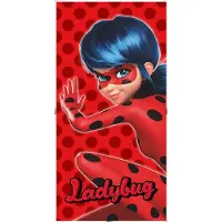 Tinisu Strandlaken Ladybug 70 x 140 cm rood