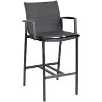 Tierra Outdoor Foxx Barstoel Teak Charcoal