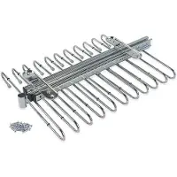 Emuca Eleganca Uittrekbare Klerenhanger - Uittrekbare kledingrek - Broekhanger uittrekbaar - Chroom - 11 houders