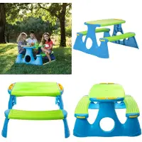 vidaXL Picknickbank voor kinderen 89,5x84,5x48 cm polypropeen - Picknickbank - Picknickbanken - Picknicktafel - Tuinbank