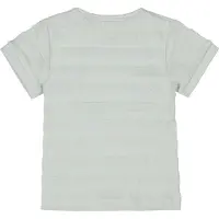 Dirkje T-shirt grijsblauw Jongens Katoen Ronde hals Streep - maat 110