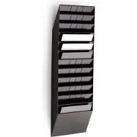 Durable Flexiboxx folderhouder - 104,5 x 34,8 x 9,5 cm - Zwart - 12 liggende A4 vakken