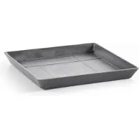 Ecopot's Onderschotel Vierkant Rotterdam 40 cm Grijs