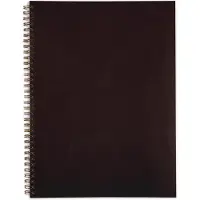 Elco Collegeblok A4 Geruit Met spiraal aan zijkant Balacron Zachte omslag Bruin Geperforeerd 80 pagina's