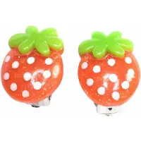 Charme Bijoux Kinder -clip oorbellen- Aardbei- geen gaatje-