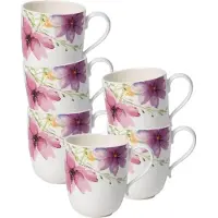 Villeroy & Boch Becher mit Henkel Mariefleur Tea 430 ml Set van 6