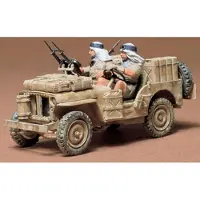 Tamiya Modelbouwpakket Militaire voertuigen - 35033 British Special Air Service Jeep w/2 Figures Plastic - 1:35 - Modelbouw