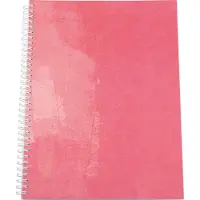 Elco Collegeblok A4 Geruit Met spiraal aan zijkant Karton Zachte kaft Rood Geperforeerd 80 pagina's Pak van 2