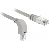 DeLOCK S/FTP CAT6 Gigabit netwerkkabel haaks/recht / grijs - LSZH - 0,50 meter