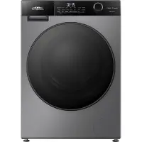 Everglades EVWM71412AG Zuinige Wasmachine - 7KG Laadvermogen - A Klasse - Stoomfuncties - Koolborstelloze Motor - 72dB - Titanium Grijs - 5 Jaar Garantie