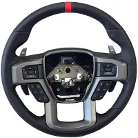 Ford Racing 15-18 F-150 Raptor Performance Steering Wheel Kit - Red Sightline