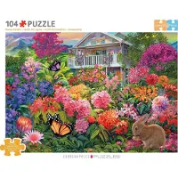 Eurographics Puzzel: Konijnen in de tuin, "Häschen" - Chris Bigelow, 104 stukjes, 6704-6023