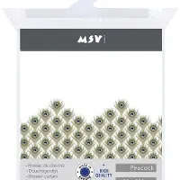 MSV Douchegordijn Peacock Multikleur 180cm