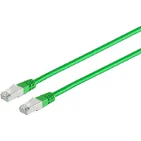 S-Impuls Patchkabel cat 6 S/FTP PIMF Halogenfrei grün 15m