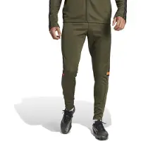 Adidas Sportbroek 'Squadra 25' kaki / donkeroranje / zwart
