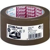 TESA Verpakkingsplakband Strong - 6 stuks - ft 50 mm x 66 m - PP - Bruine tape