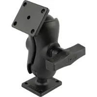 RAM Mount Dubbele kogelbevestiging met rechthoekige AMPS-platen - C-maat Kort RAM-141-BU