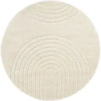 Mint Rugs Vloerkleed Norwalk Rond - Crème ø 160 cm