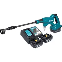 Makita DHW 180 RF accudrukreiniger 18 V 24 bar + 2x accu 3.0 Ah + lader