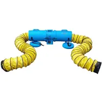 Spero Flex luchtslang axiaal ventilator | 100mm x 10Mtr incl. slangenklem – SBLFD10cx10m