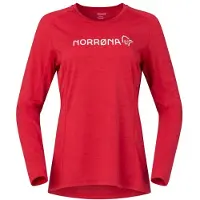 Norrøna - Women's Fjørå Equaliser Lightweight Long Sleeve - Fietsshirt L, rood