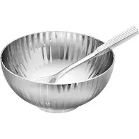 Georg Jensen Bernadotte zoutvat met lepel Roestvrij staal