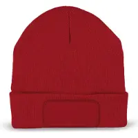 K-Up Muts met patch en Thinsulate-voering KP894 - Red - One size