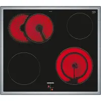 Siemens iQ300 EA64RGNA1E kookplaat Zwart Ingebouwd 60 cm Keramisch 4 zone(s)