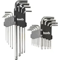 Kwb Inbussleutelset 1.5 mm, 2 mm, 2.5 mm, 3 mm, 4 mm, 5 mm, 6 mm, 8 mm, 10 mm 8-delig