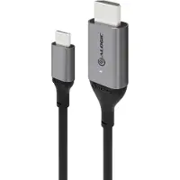 Alogic ULCHD02-SGR video kabel adapter 2 m HDMI Type A (Standaard) USB Type-C Zwart, Grijs