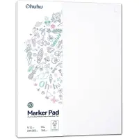 Ohuhu - Bleedproof dubbelzijdig Alcohol Marker papier pad - lijm gebonden - 22.9 x 30.5 cm - 60 vellen