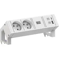 Bachmann DESK2 wit 2xUTE 1xUSB A/C 22W 0,2m GST18