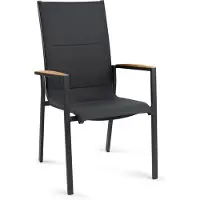 Tierra Outdoor Eettafelstoel Foxx Zwart / Teak