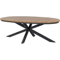 Intratuin 6-zits Eettafel Alita Antraciet 218 X 115 X 75 Cm