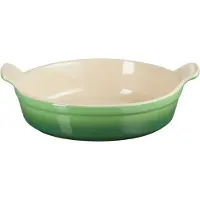 Le Creuset - Aardewerk - Ovenschaal 24cm rond Bamboe