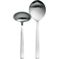 Fiskars Functionalform Serving 2 Pieces-matt Steel Bestekset