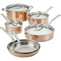 Hestan Bond Pottenset 10 Delen - Pannensets Koper Copper - 31592