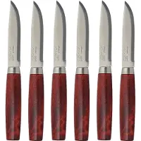 Morakniv Classic Steak Knife 6-pack Rood