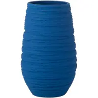 Jline Vaas fiesta keramiek blauw large