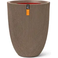 Capi Europe Bloempot Groove Taupe D 34 H 46 Cm