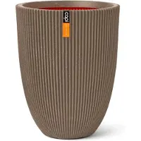 Capi Europe Vaas elegant laag Groove NL 34x46 warm taupe