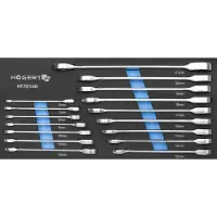 Högert HT7G146 Set dubbele ringratelsleutels