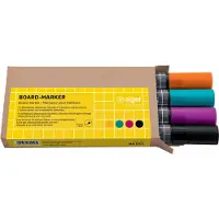 Sigel SI-BA011 Whiteboardstift 4 Kleur Zwart/cyan/magenta/oranje.