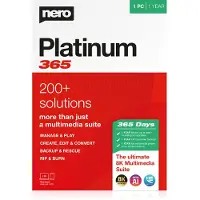 Nero Platinum 365 - 1 Gebruiker - 1 Jaar - Nederlandstalig - Windows Download