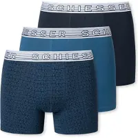 Schiesser Onderbroek nachtblauw / hemelsblauw / wit