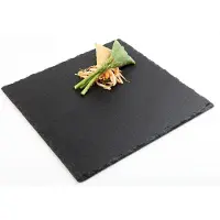 Aps Natuursteen serveerplateau - 25x25 cm - Set van 2 stuks